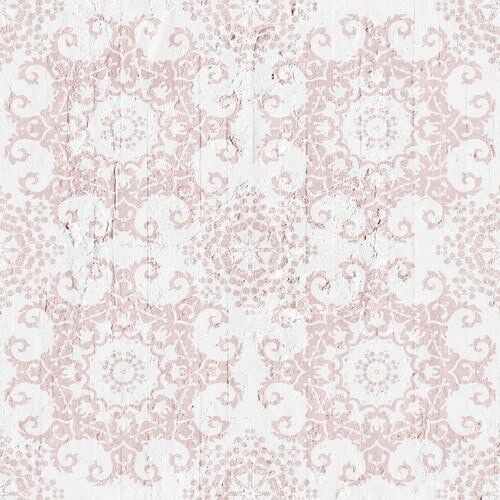 Rosa geometrische Damasttapete