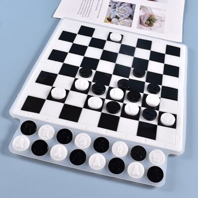 Tablero de ajedrez y piezas de ajedrez, DIY-J003-04