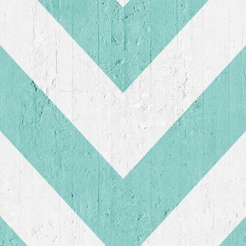 Aquamarine Geometric Stripes Wallpaper