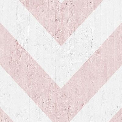Pink Geometric Stripes Wallpaper