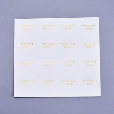 Handmade with love sticker - 16 pcs / sheet , DIY-I018-19A