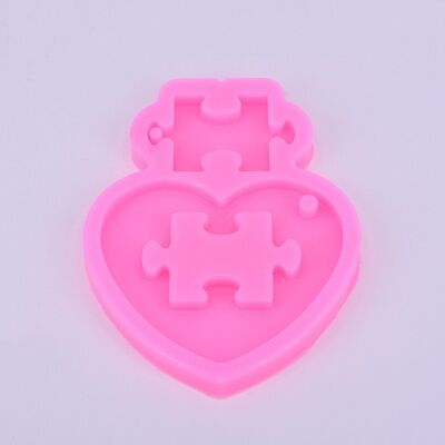 Corazón con rompecabezas, DIY-WH0167-81