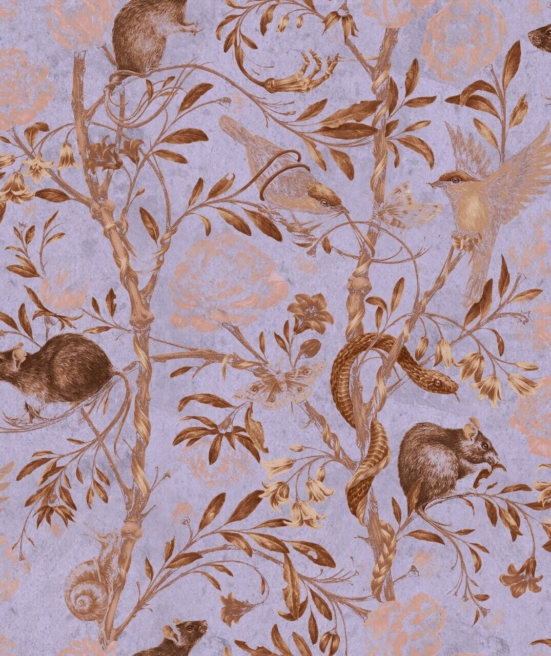 Ritorno allo sfondo viola della natura