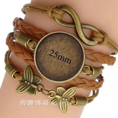 Leather bracelet , AE133