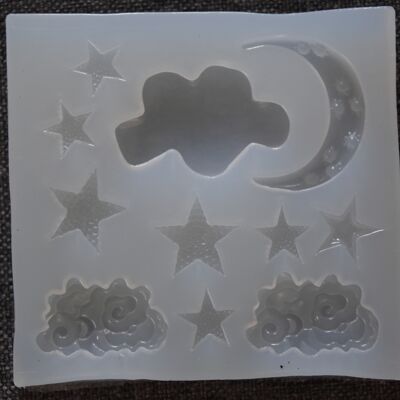 Mixed Shapes / Sun, moon, cloud, star , DIY-L026-069