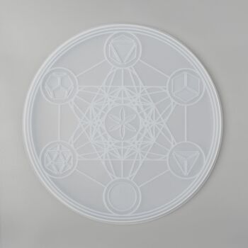 Moules ronds en silicone pour tapis de divination Tarot, DIY-P006-33