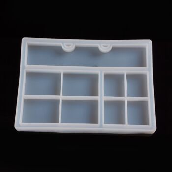 Boîte de rangement de présentoir de bijoux de rectangle, AJEW-WH0022-10 1