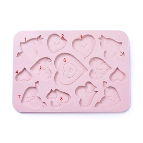 Selection of hearts , DIY-F044-14