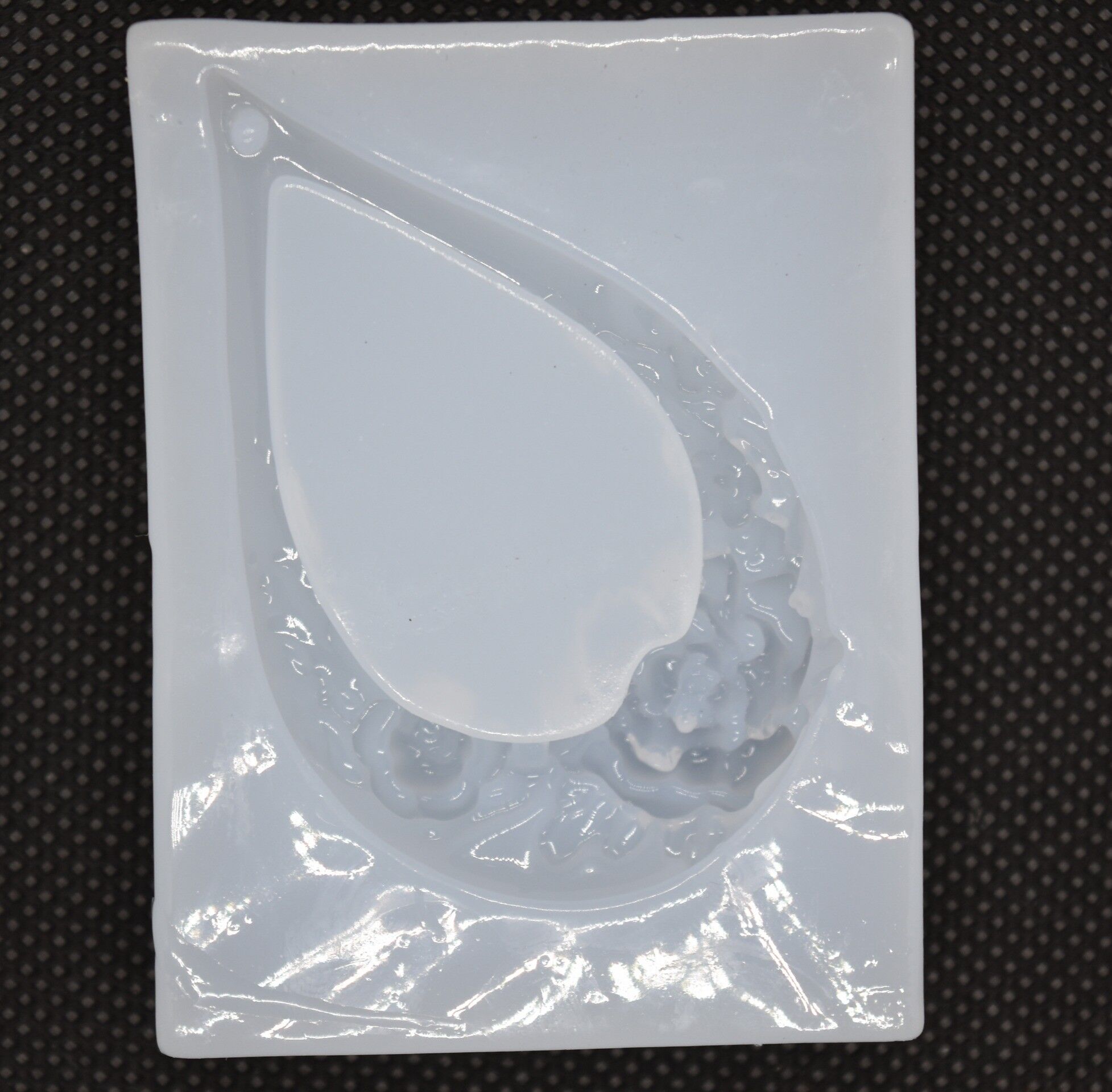 Tropfen mit Blumenanhänger, DIY-L026-065