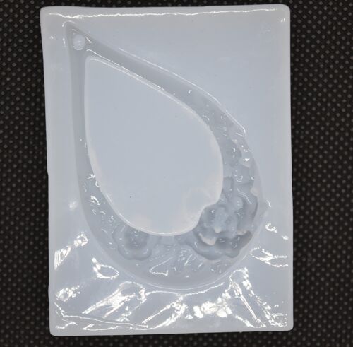 Teardrop with Flower pendant , DIY-L026-065