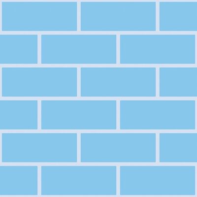 Tonal blue bricks Outline wallpaper