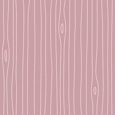 Carta da parati Tonal Pink Woodgrain Outline