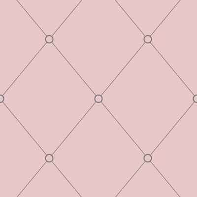 Pink & Grey Quilt Outline Wallpaper