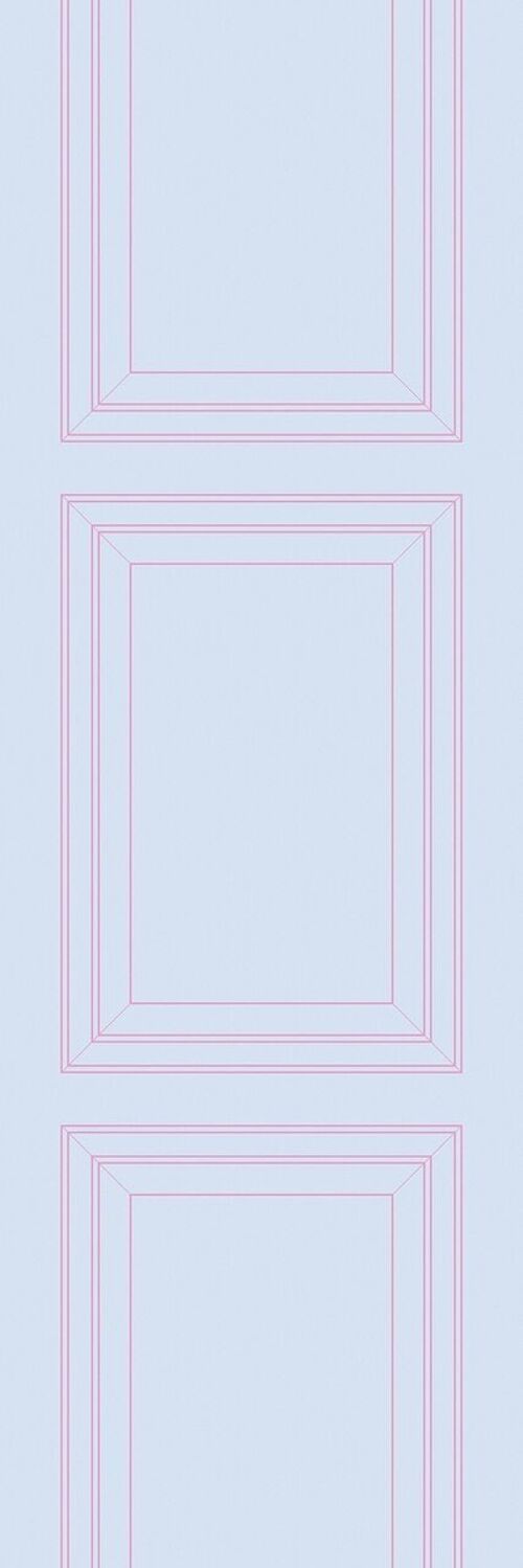 Light Blue & Pink Panel Outline Wallpaper