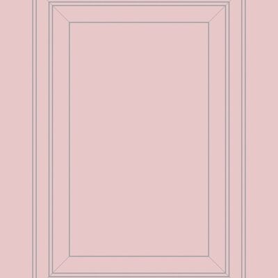 Carta da parati con contorno del pannello rosa e grigio