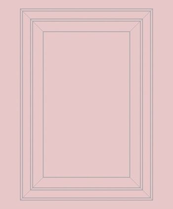 Papier peint contour panneau rose et gris 1