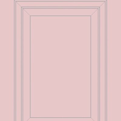 Pink & Grey Panel Outline Wallpaper