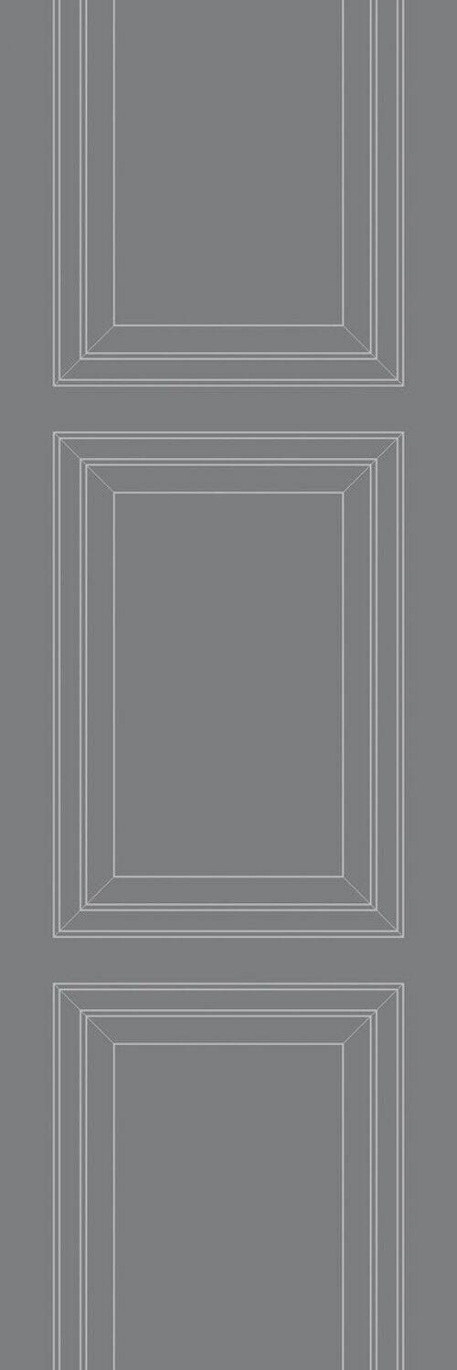 Tonal Grey Panel Outline Wallpaper