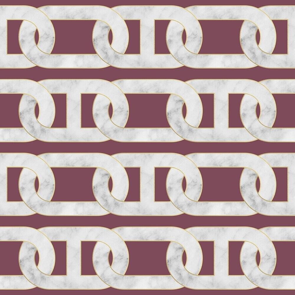 Carta da parati a catena - Rosso