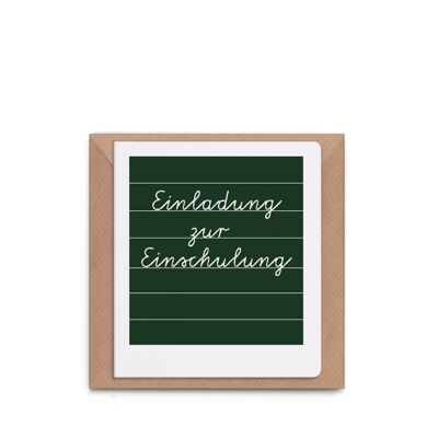 Grußkarte "Einladung zur Einschulung"