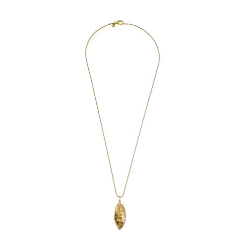 Marilia Capisani Solid Leaf Long Necklace - Gold