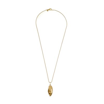 Marilia Capisani Solid Leaf Lange Halskette - Gold