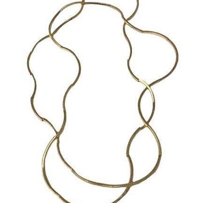 Curved Links Necklace - GOLD