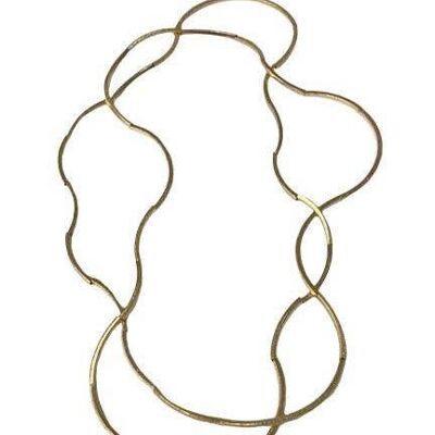 Curved Links Necklace - GOLD