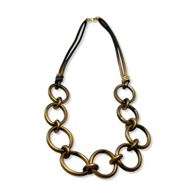 Marilia Capisani anneaux de collier de mode en caoutchouc