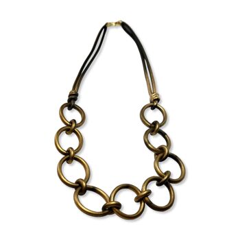 Marilia Capisani anneaux de collier de mode en caoutchouc