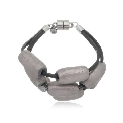 Ceramic Bracelet - Silver