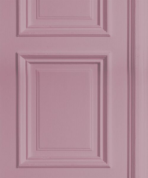 Dusty Pink Panelling Wallpaper
