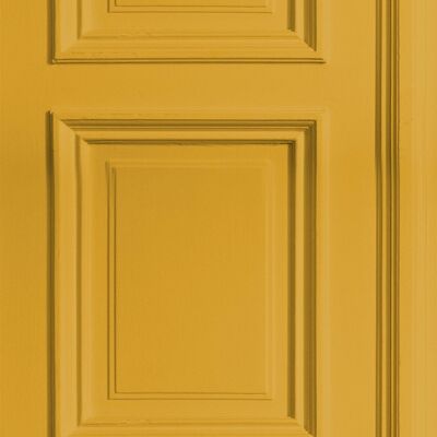 Mustard Panelling Wallpaper