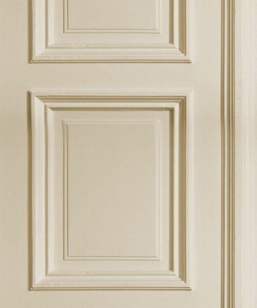 Cream Panelling Wallpaper