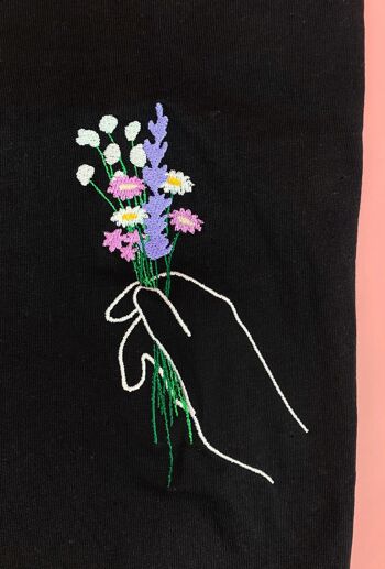 Tee-shirt brodé "Bouquet de Fleurs" 3