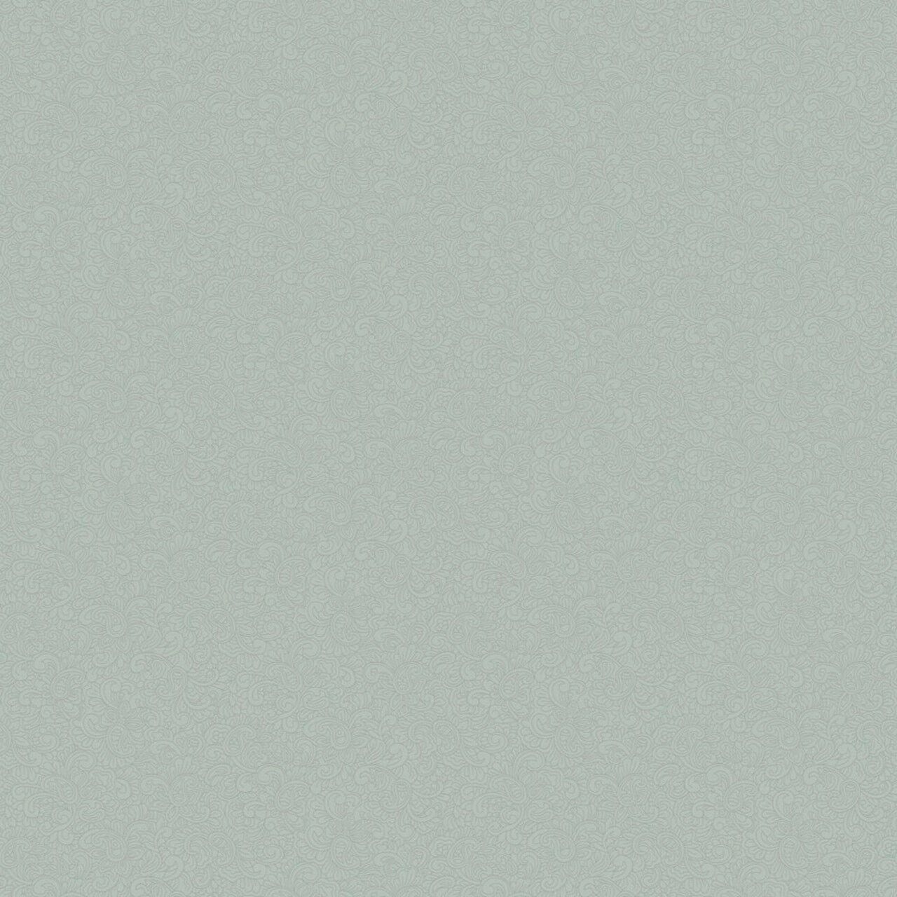 Carta da parati con texture Paisley Classico - Verde francese