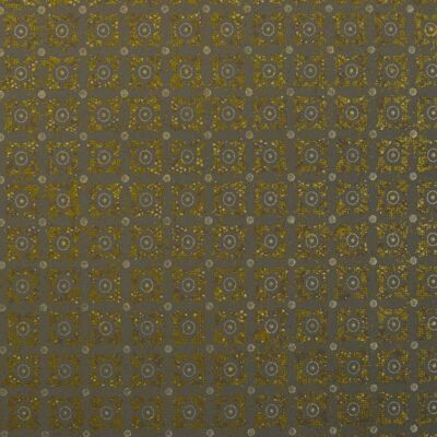 Carta da parati Classico Tile Pattern - Golden Brown