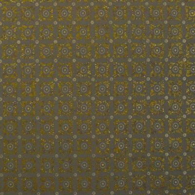 Papier peint à motifs de carreaux Classico - Brun doré