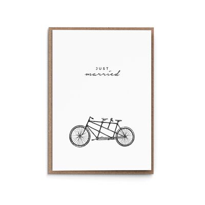 Greeting card "Just Married"