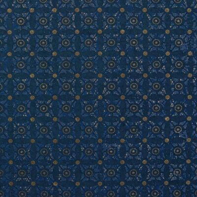 Carta da parati Classico Tile Pattern - Marine Blue