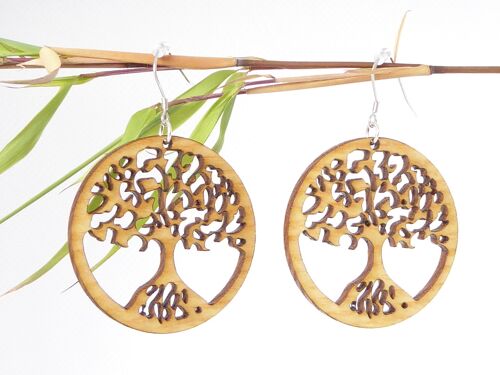 Boucles ronde Arbre de vie Monaco