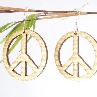 Woodstock round earrings