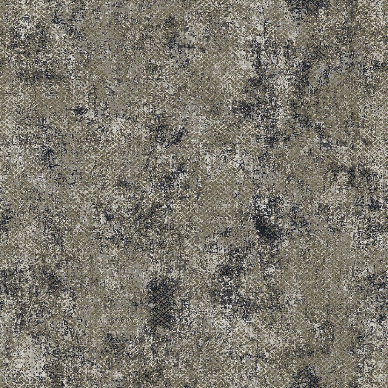 Carta da parati Moderna Grid Stucco - Khaki & Midnight