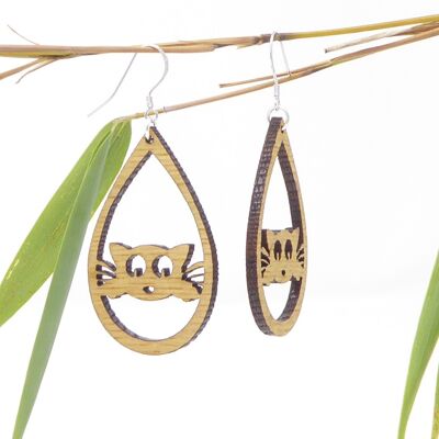 Abidjan Cat Animal Earrings