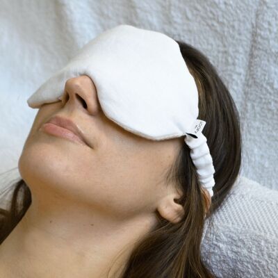 Mit Rosenquarz gefüllte Augenmaske - LITHOTHERAPIE