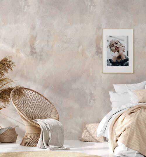 Natural Tones Venetian Plaster Aesthetic Wallpaper