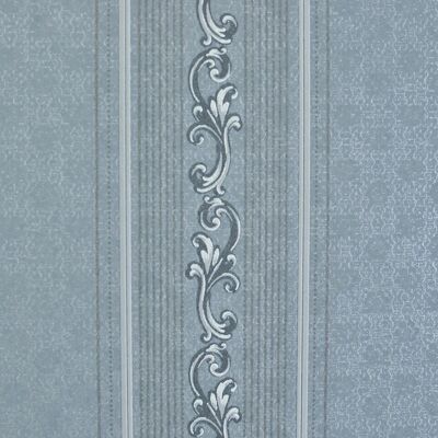 Papel pintado de rayas decorativas Audley - Gris cálido