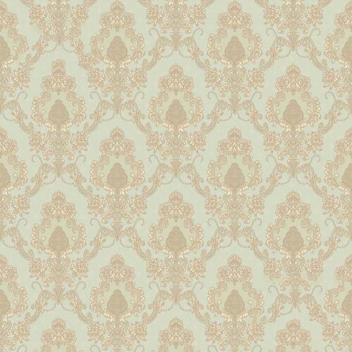 Audley Damask Pattern Wallpaper- Mint Green