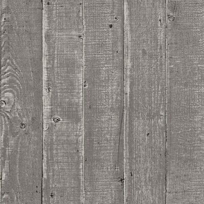 Pannello effetto legno rustico carta da parati grigio naturale