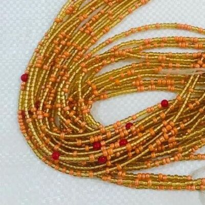 Sunset Waist chain - 3 rows - Silver closure